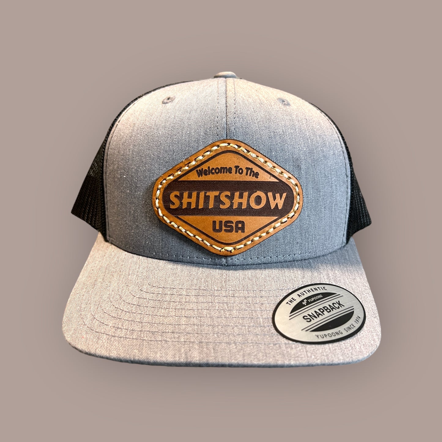 Elevate Your Style with the ShitShow Leather Patch Hat - Limited Edition!