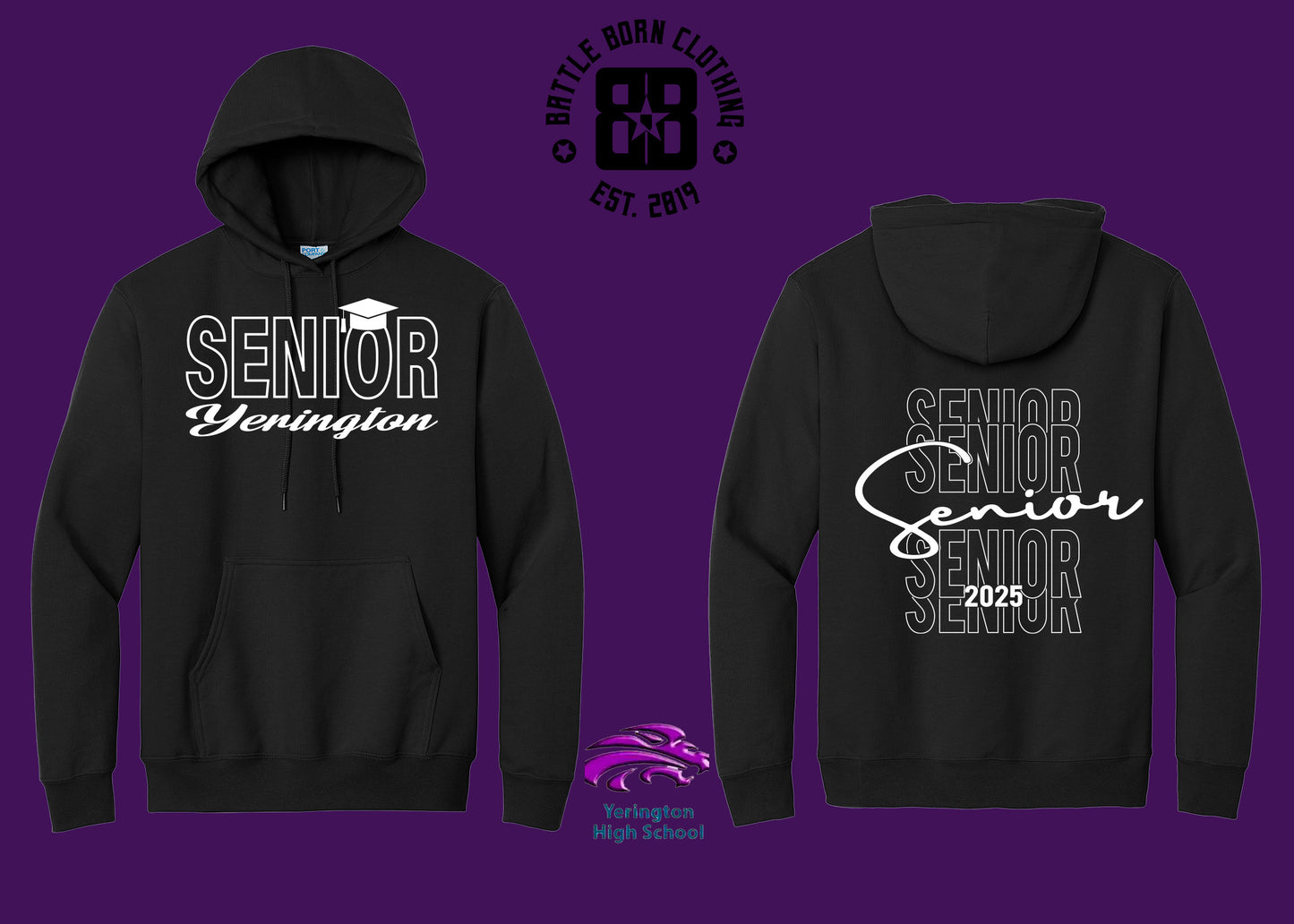 YERINGTON HIGH SCHOOL SENIOR HOODIE 2025 PRE ORDER