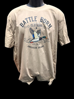 Battle Born Mallard Tee - Premium Cotton for Duck Hunters