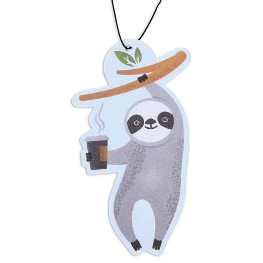 Coffee Sloth Air Freshener - Shop Battle Born Clothing