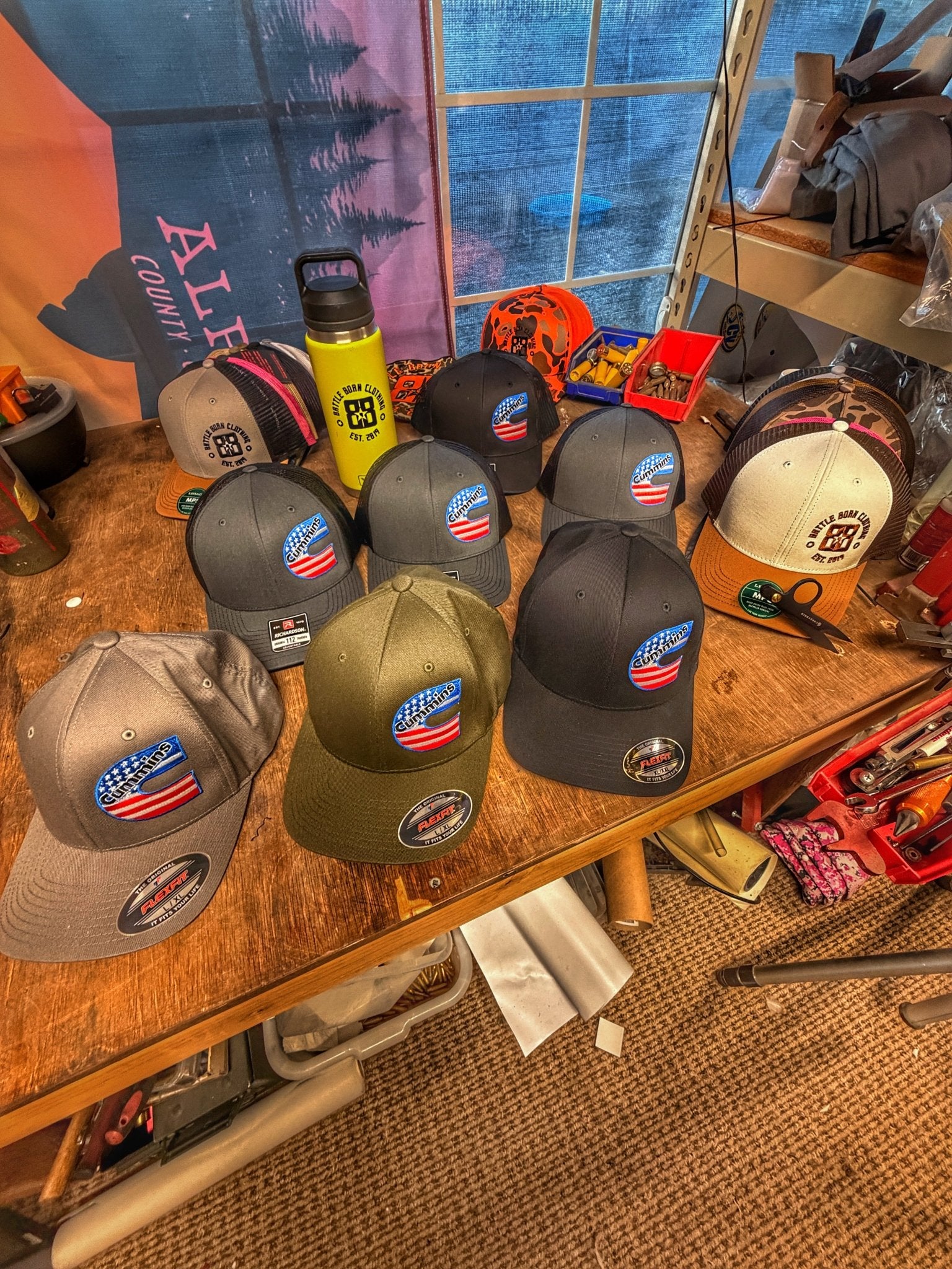 Cummins America FlexFit Hat – Premium Embroidered Diesel Cap - Shop Battle Born Clothing