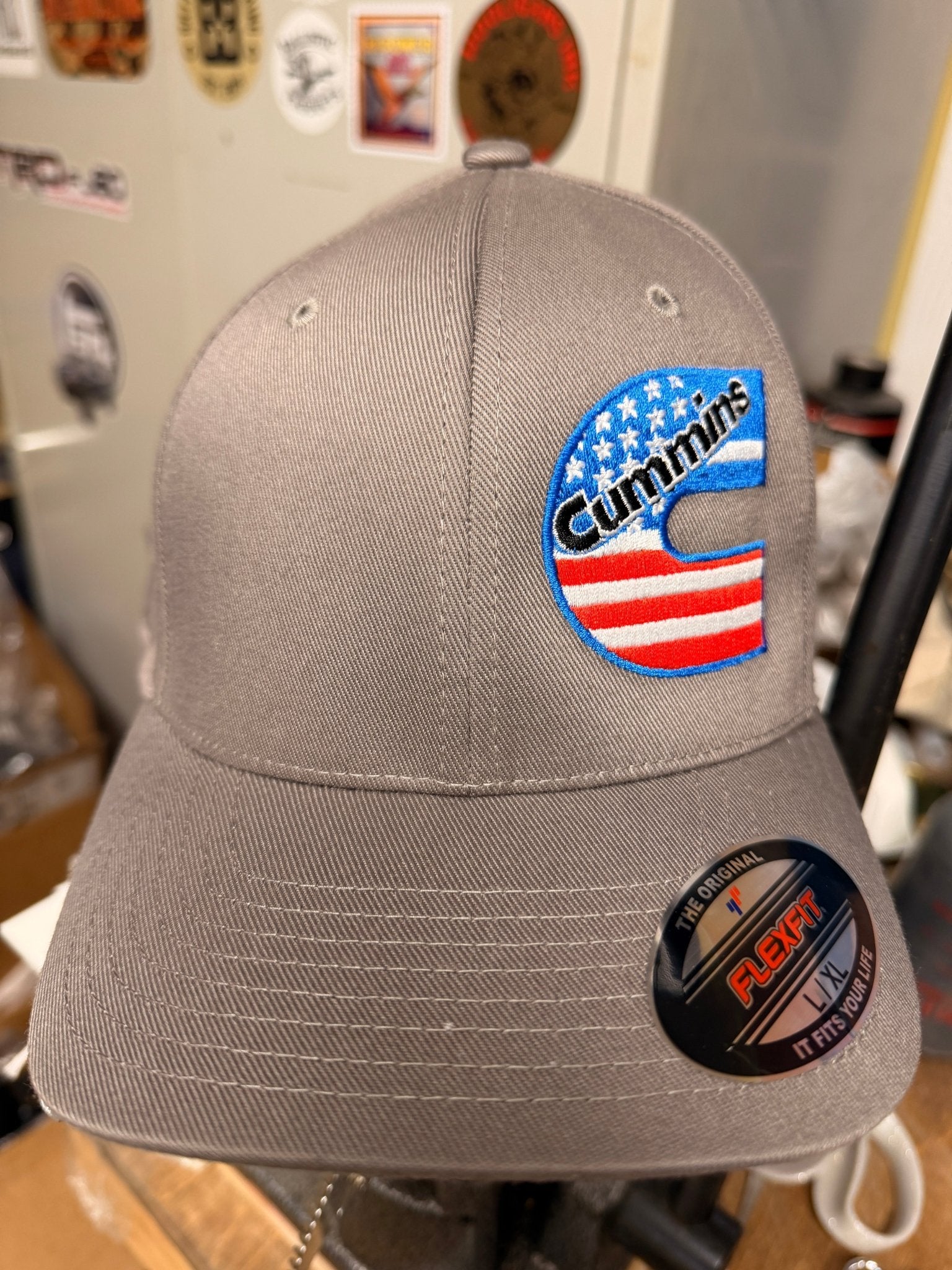 Cummins America FlexFit Hat – Premium Embroidered Diesel Cap - Shop Battle Born Clothing