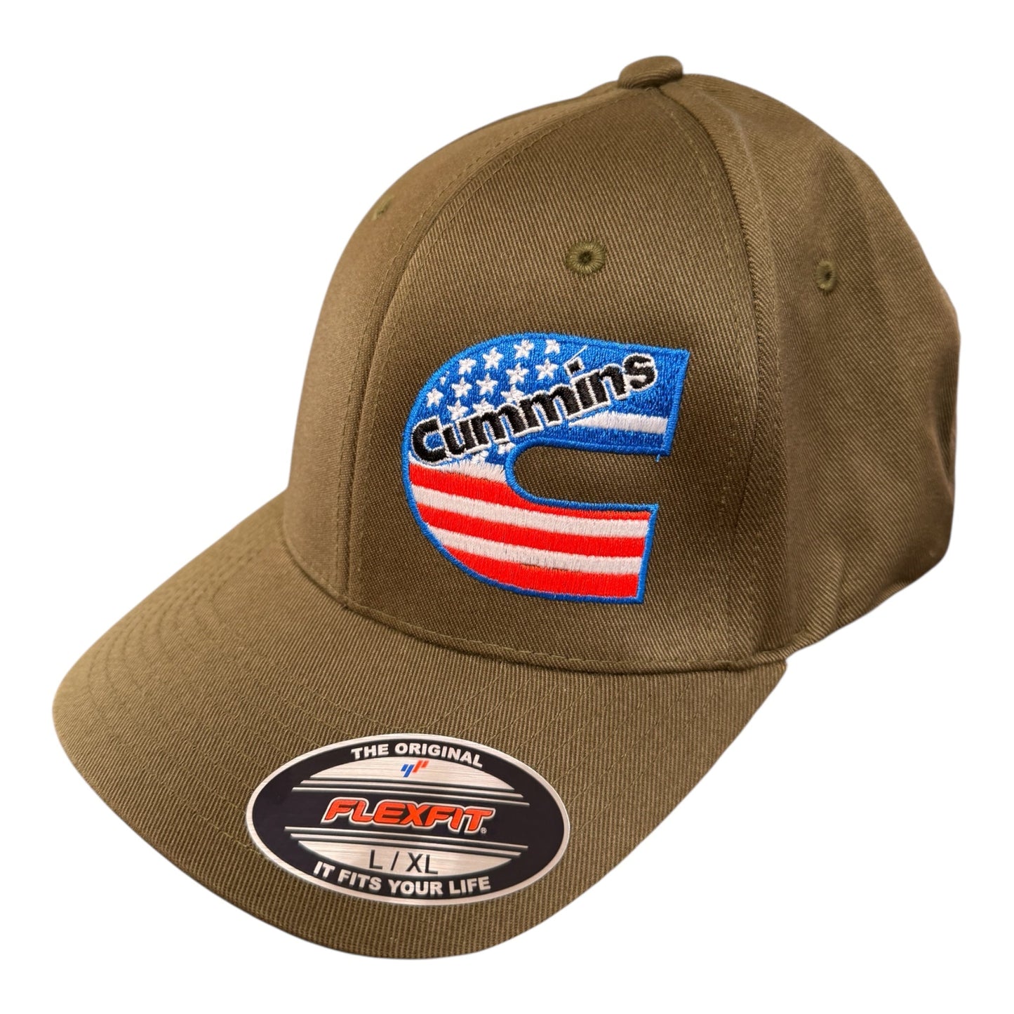 Cummins America FlexFit Hat – Premium Embroidered Diesel Cap - Shop Battle Born Clothing
