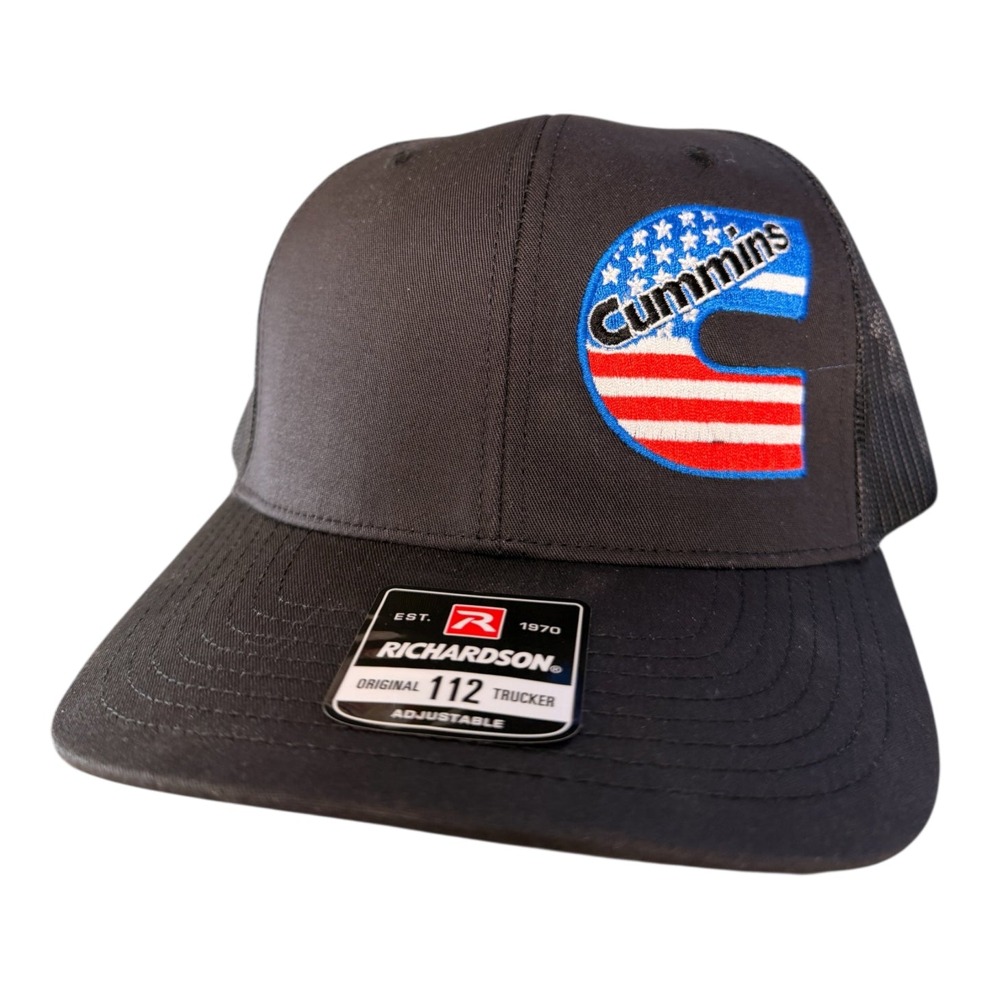 Cummins America Side - Logo Trucker Hat – Premium Richardson 112 - Shop Battle Born Clothing
