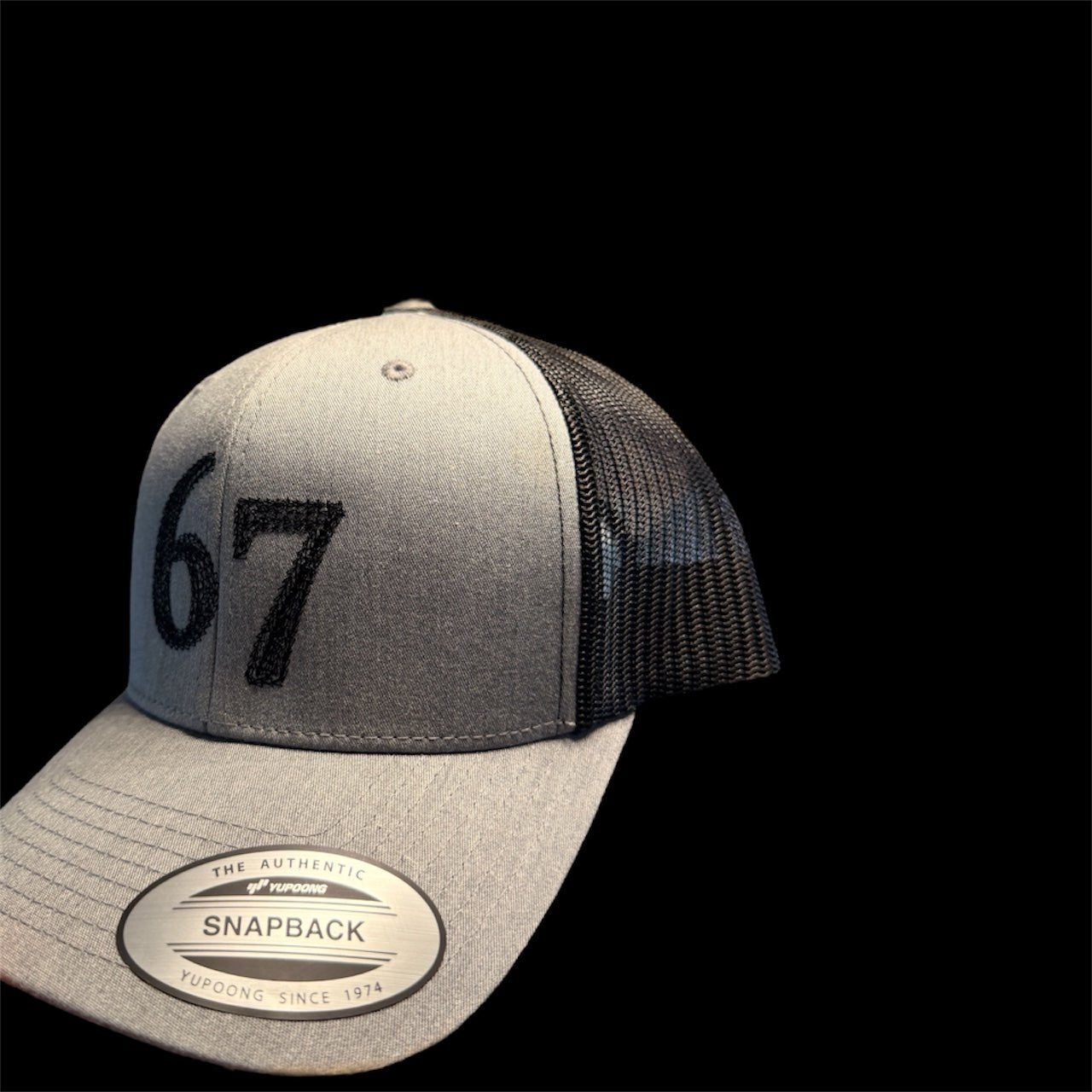 Luxury 67 Embroidered Trucker Hat by Battle Born Clothing - Shop Battle Born Clothing