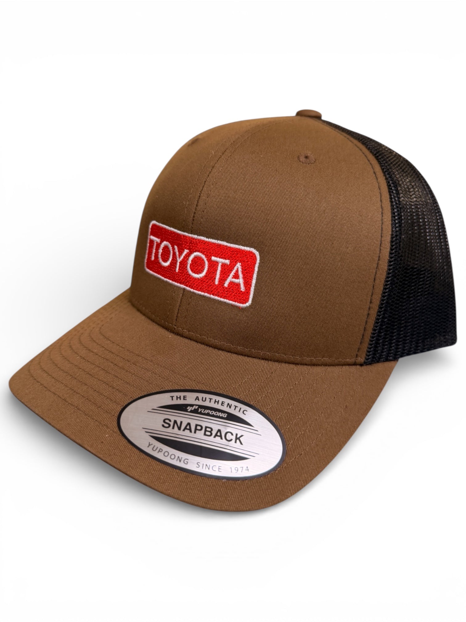 TOYOTA Retro Vintage Style Patch Trucker Hat Cap Gorra Tacoma Tundra 4Runner GRM Vintage Vibe Toyota Trucker Hat | Yupoong | Battle Born Clothing main image 3