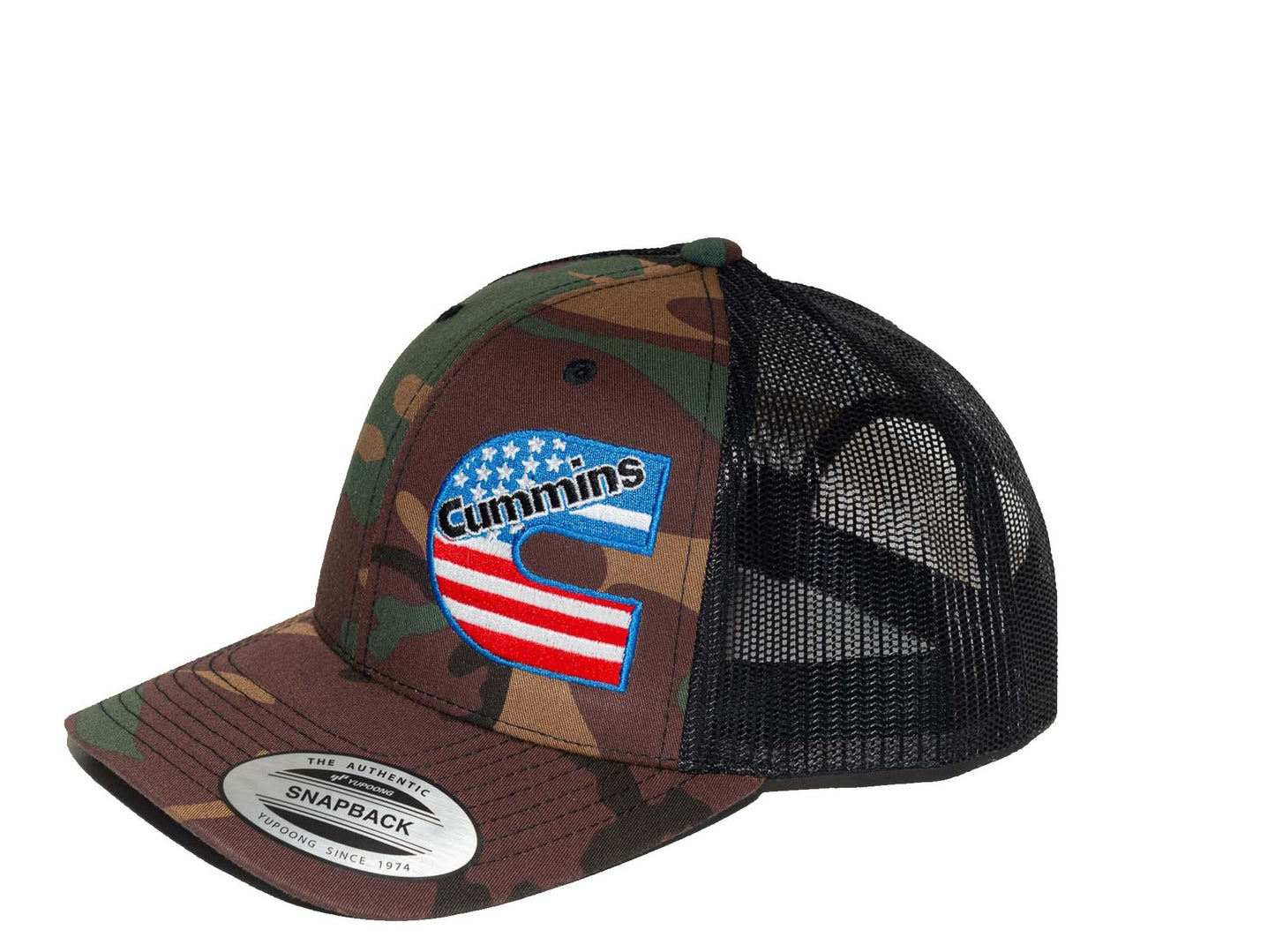 Cummins American Flag Trucker Hat