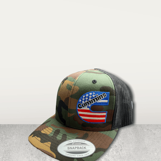 Cummins American Flag Trucker Hat - Shop Battle Born Clothing