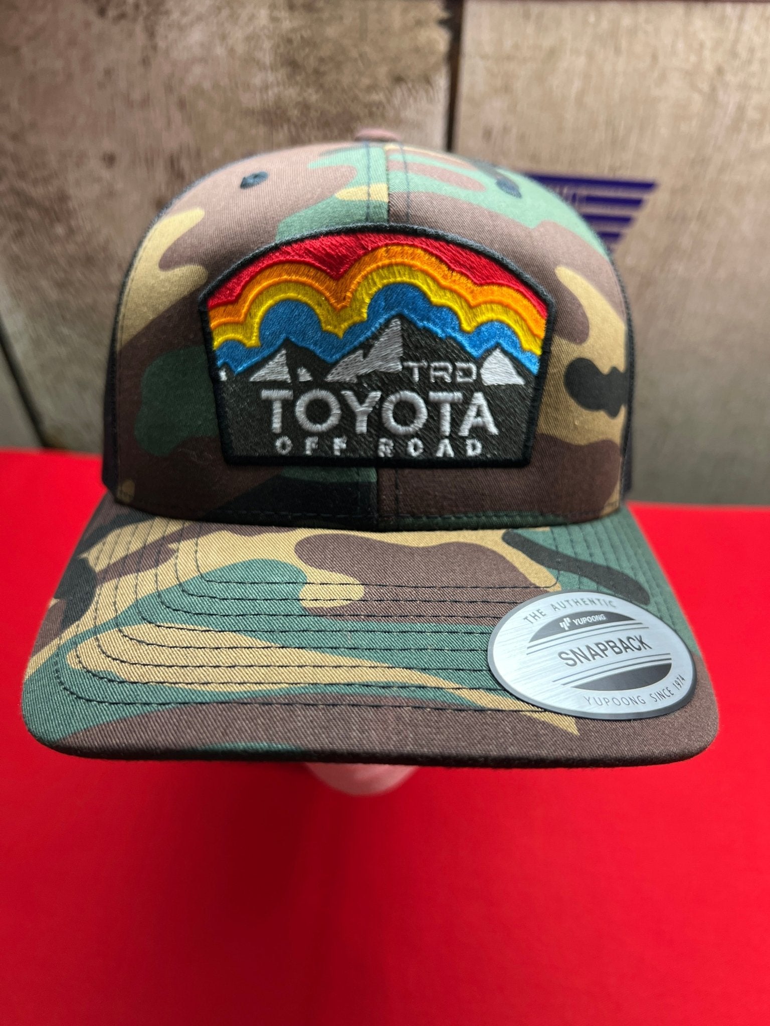 Vintage Vibe Toyota Trucker Hat | Yupoong | Battle Born Clothing display picture 3